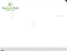 Tablet Screenshot of kiwigardensheds.co.nz